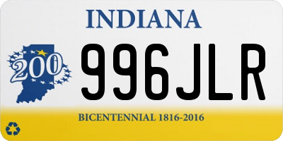 IN license plate 996JLR