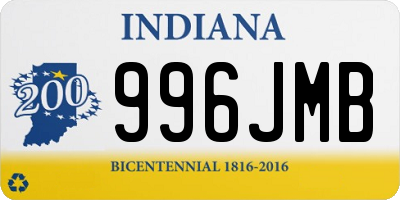 IN license plate 996JMB