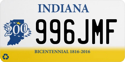 IN license plate 996JMF