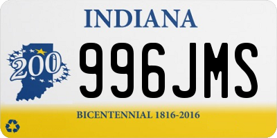 IN license plate 996JMS