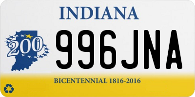 IN license plate 996JNA
