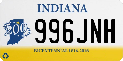 IN license plate 996JNH