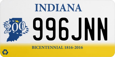 IN license plate 996JNN