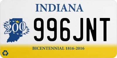 IN license plate 996JNT