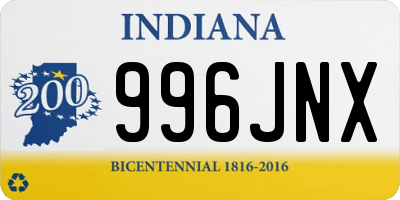 IN license plate 996JNX