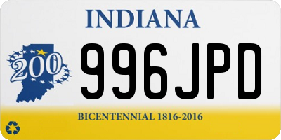 IN license plate 996JPD