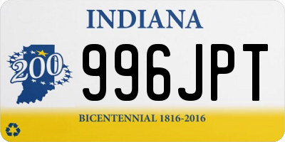 IN license plate 996JPT