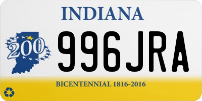 IN license plate 996JRA