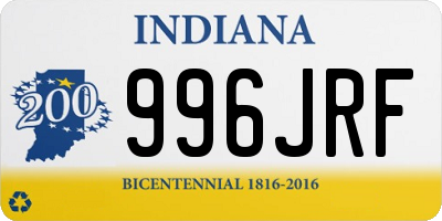 IN license plate 996JRF