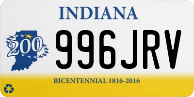 IN license plate 996JRV