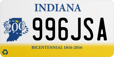 IN license plate 996JSA