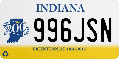 IN license plate 996JSN