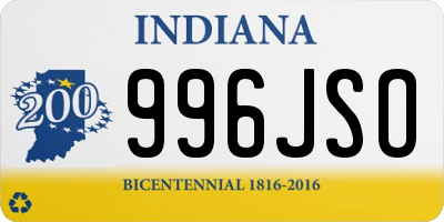 IN license plate 996JSO