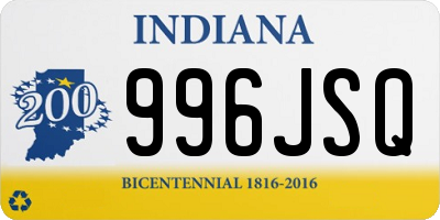 IN license plate 996JSQ