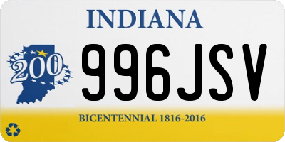 IN license plate 996JSV