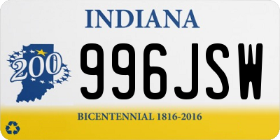 IN license plate 996JSW