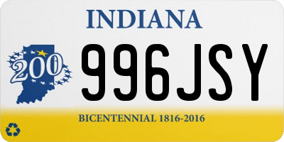 IN license plate 996JSY