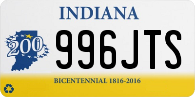 IN license plate 996JTS