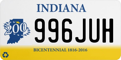 IN license plate 996JUH