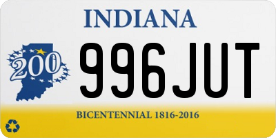 IN license plate 996JUT