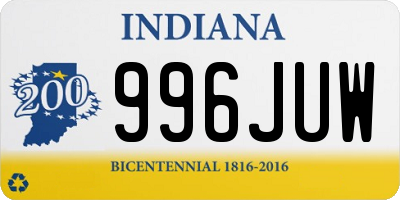 IN license plate 996JUW