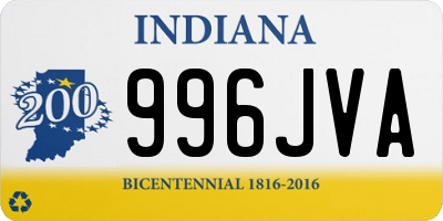 IN license plate 996JVA