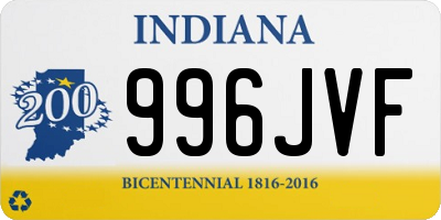 IN license plate 996JVF