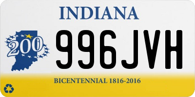 IN license plate 996JVH