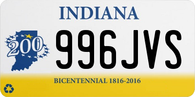 IN license plate 996JVS