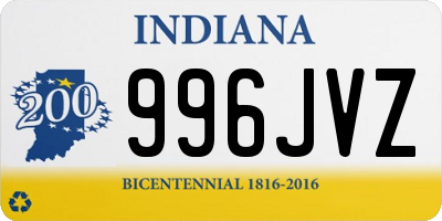 IN license plate 996JVZ