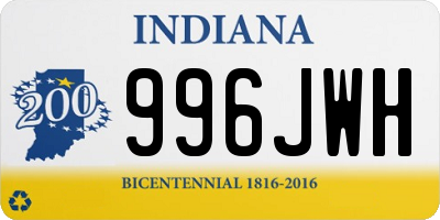 IN license plate 996JWH