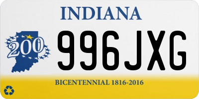 IN license plate 996JXG