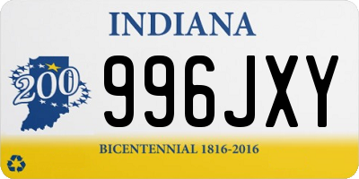 IN license plate 996JXY