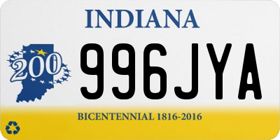IN license plate 996JYA