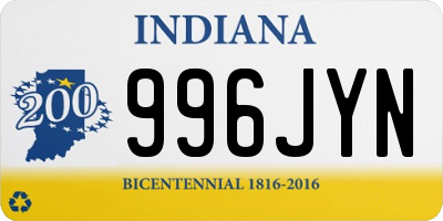 IN license plate 996JYN