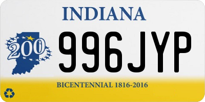 IN license plate 996JYP