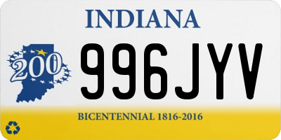 IN license plate 996JYV