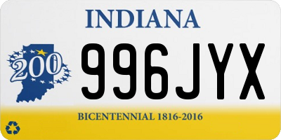 IN license plate 996JYX