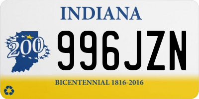 IN license plate 996JZN