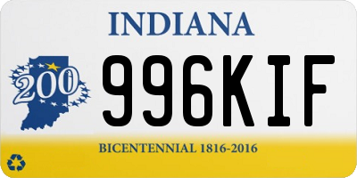 IN license plate 996KIF