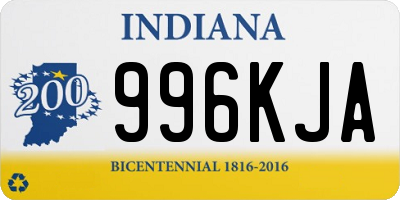 IN license plate 996KJA