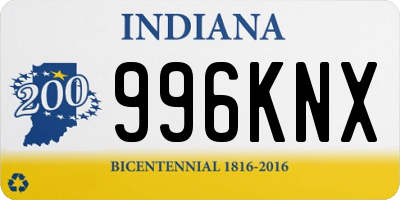 IN license plate 996KNX