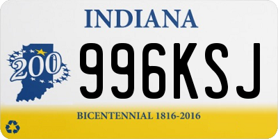 IN license plate 996KSJ