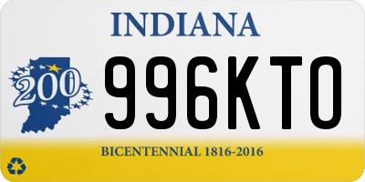 IN license plate 996KTO