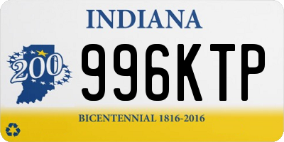 IN license plate 996KTP