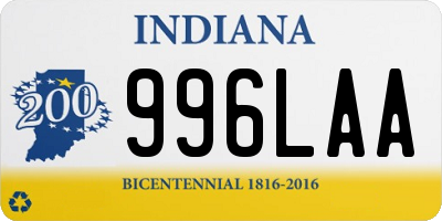 IN license plate 996LAA