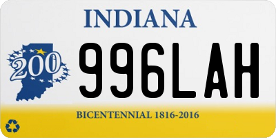 IN license plate 996LAH