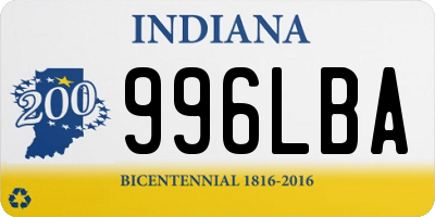 IN license plate 996LBA