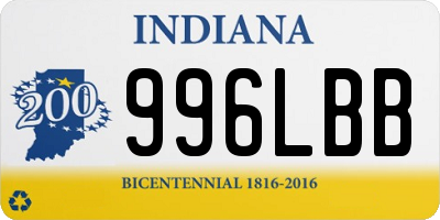 IN license plate 996LBB