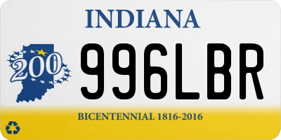 IN license plate 996LBR